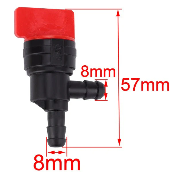 Hipa (Pack of 2) 1/4 inch 90 Degree Fuel Shut Off Valve for Tecumseh 35857 BS 698181 494539 697944 Engine - Image 3