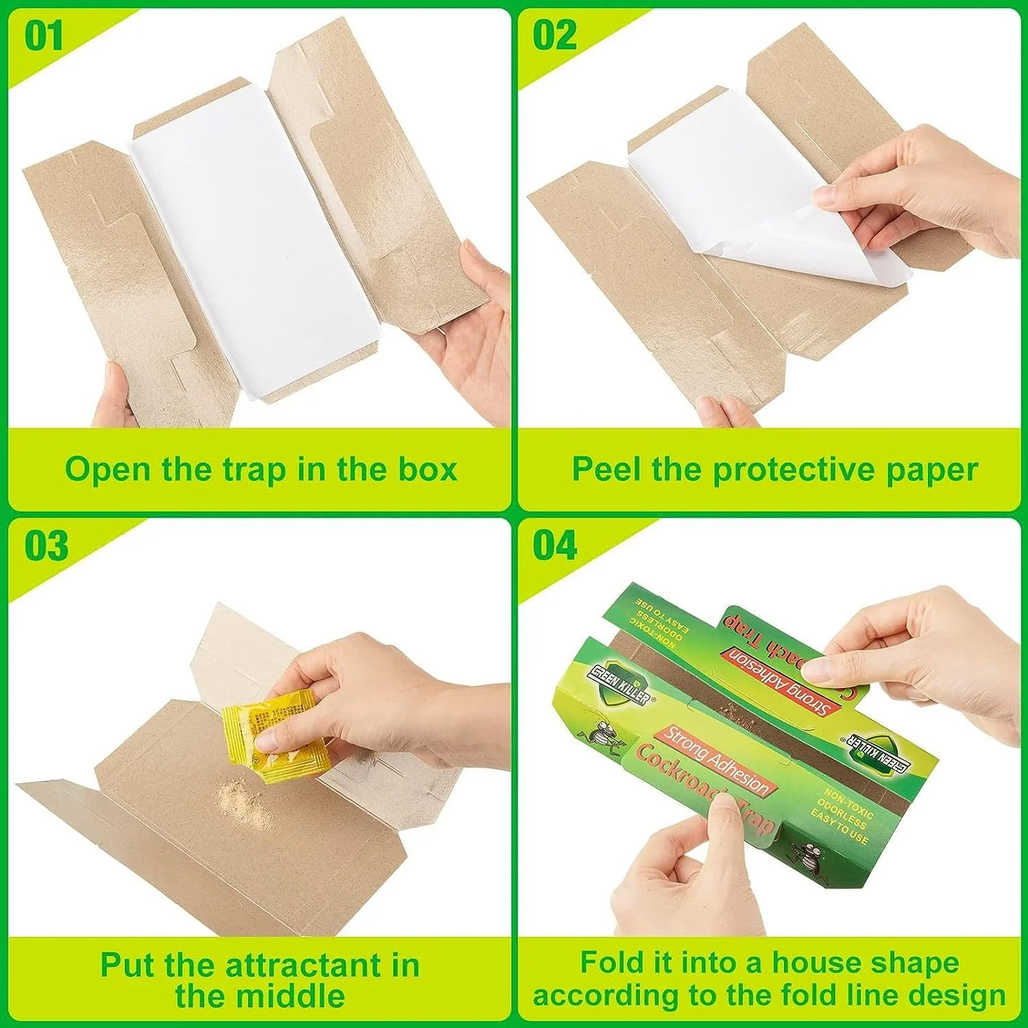 Home Pest Sticky Traps Cockroaches Roach Killer - Image 3