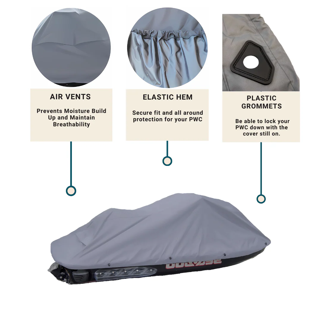 Jet Ski Personal Watercraft Cover fits up to 140"L - Image 4