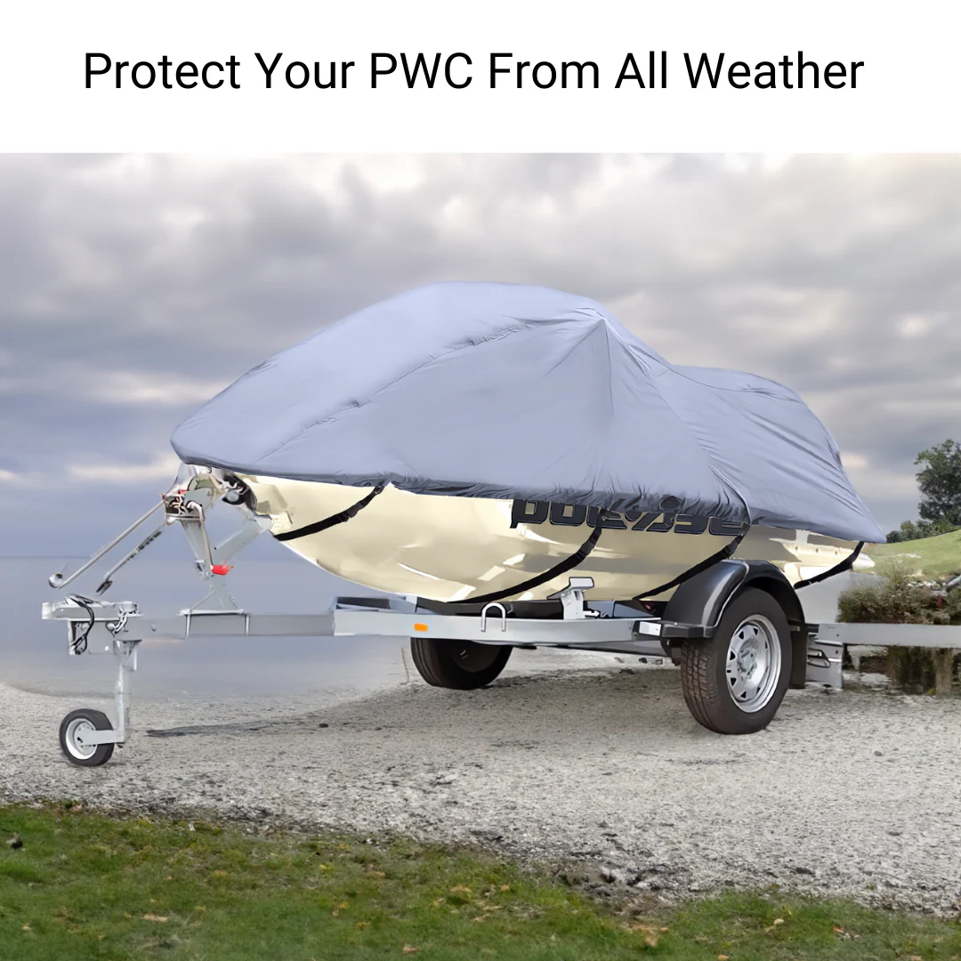 Jet Ski Personal Watercraft Cover fits up to 140"L - Image 6