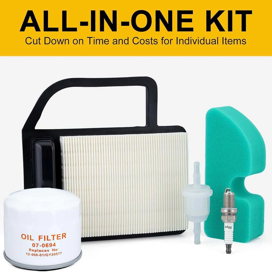 Oil Air Filter Kit for Kohler SV470 SV480 SV530 SV540 SV590 SV600 SV610 SV620 Courage Engine Mower Replace 52-050-02-S 20 083 02-S 20 083 06-S - Image 2