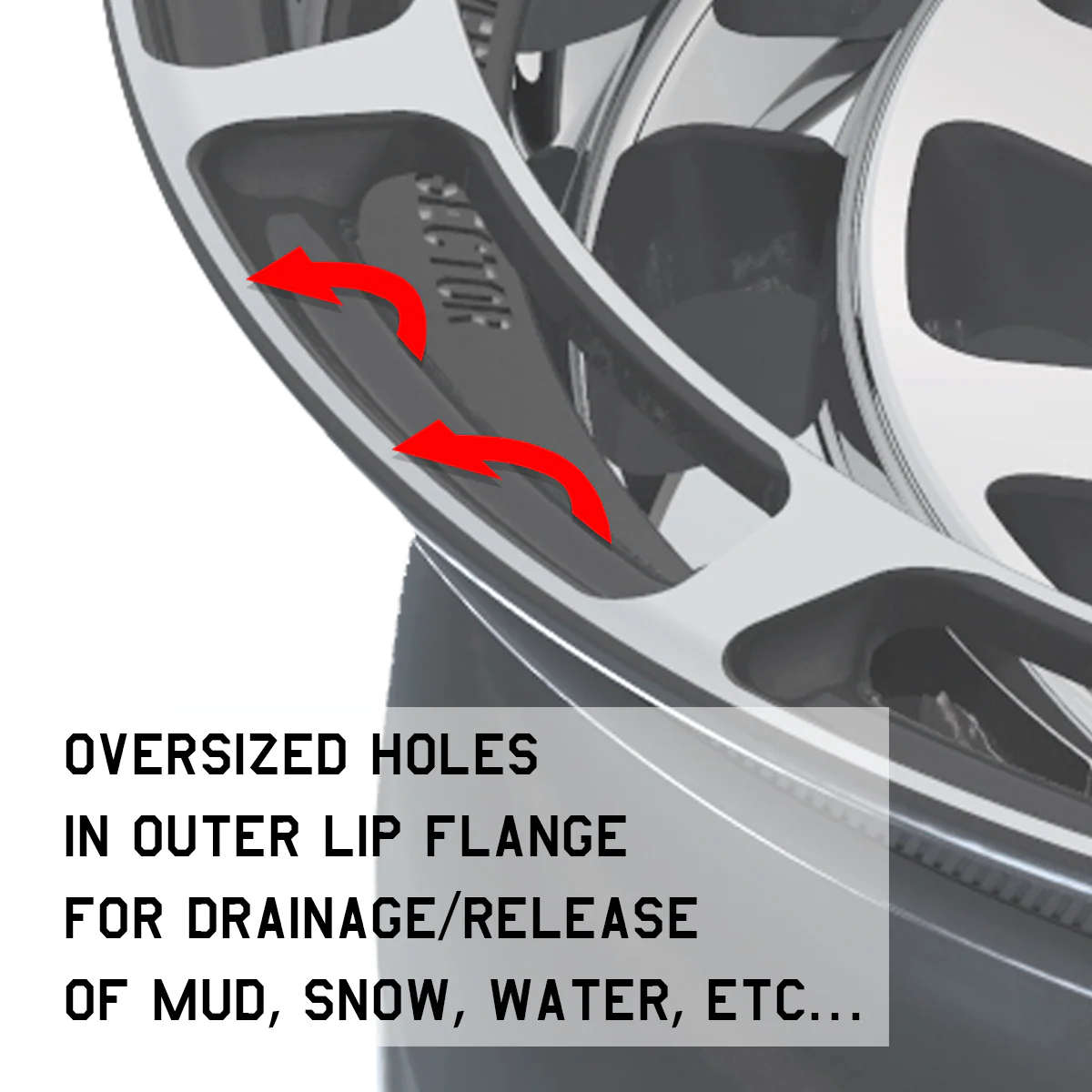 Overland Sector Badlander Forged 17x9 +0 6x135/6x139.7mm 106.1mm Gloss Gun Metal/Machined Face - Image 6