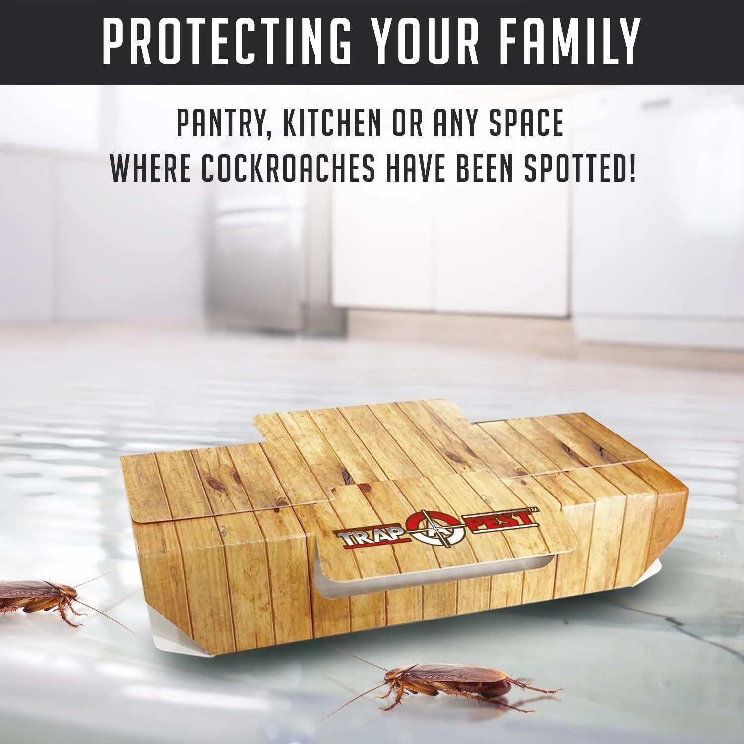 Roach Traps Indoor Sticky (18 Pack) - Glue Traps for Roaches Bug Traps with Roach Bait Traps - Long Lasting Non-Toxic Children and Pet Friendly - Trap a Pest - Image 11