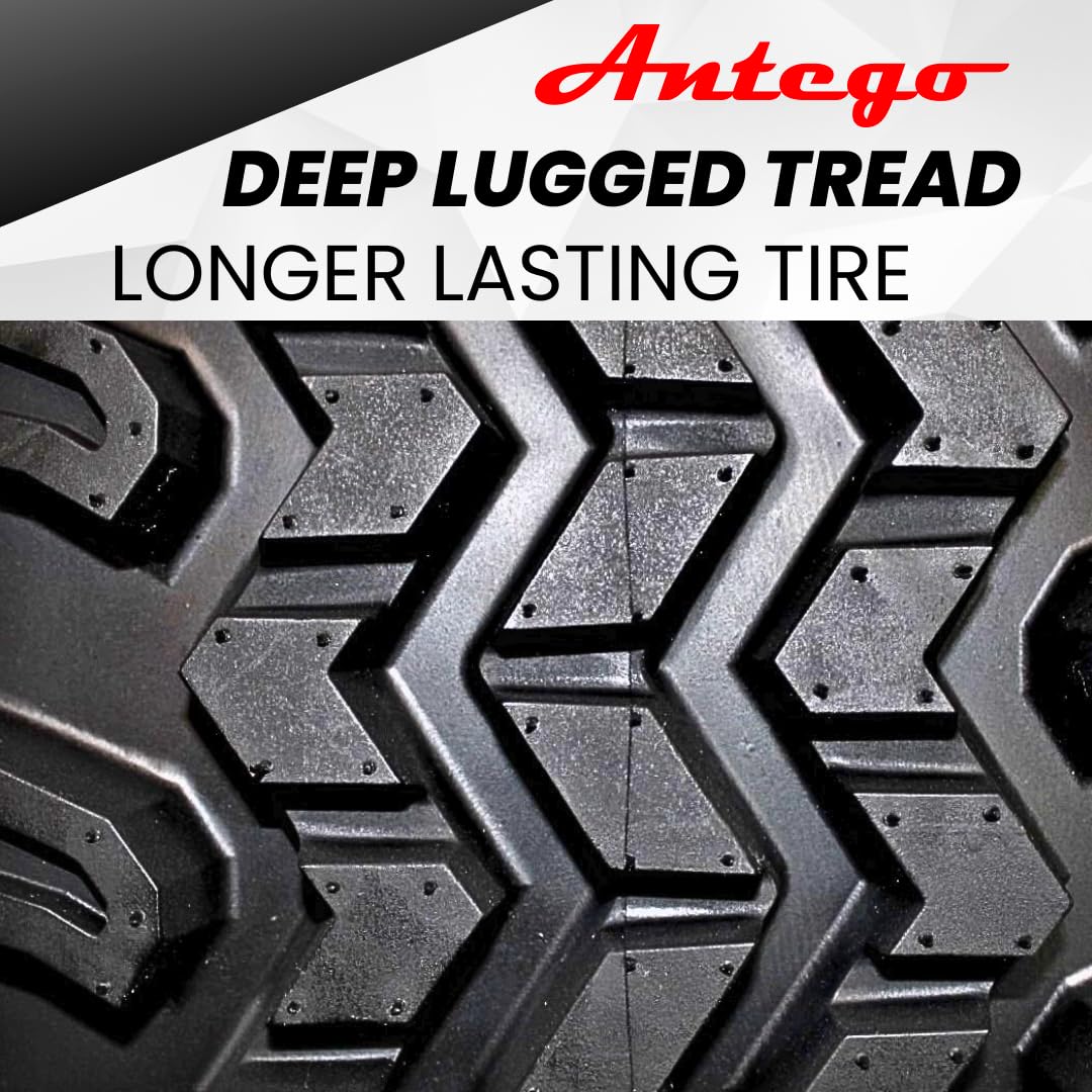 (Set of 2) 20x10.00-10 ATW-045 with 10x7 Matte Black Wheels for Golf - Image 3