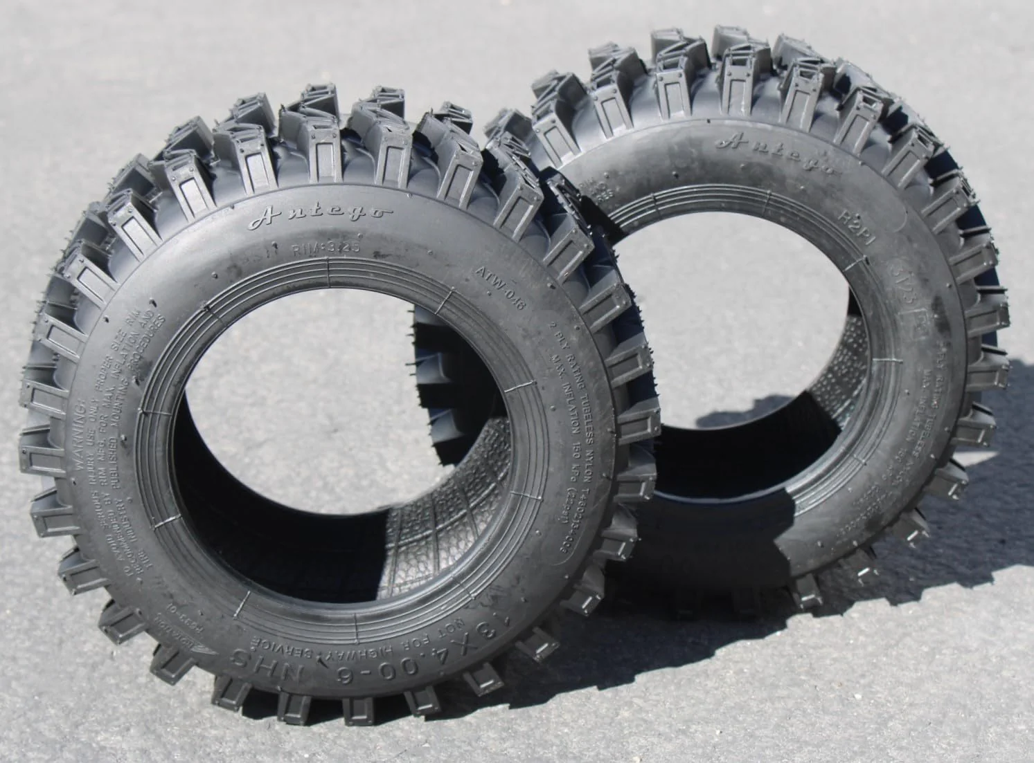 (Set of 2) Antego 13X4.00-6 ATW-046 2 ply Snow tires Directional - Image 6