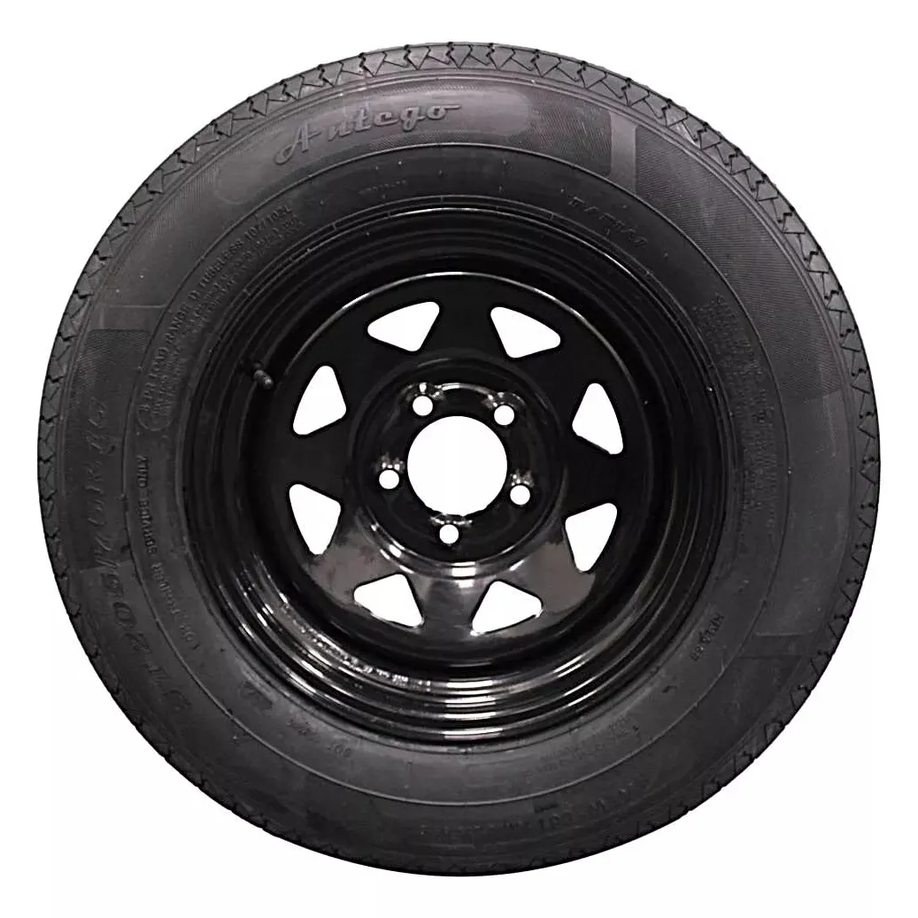 (Set of 2) Antego Tire and Wheel  205/75R15 Highway Terrain Assembly – Optimized for High Load Performance, 15.0-Inch Rim, Load 107.0, Speed M | A15604500096108ST20575R15-B2