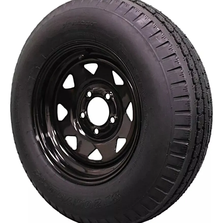 (Set of 4) Antego Tire and Wheel 205/75D14 Highway Terrain Trailer Tire & Wheel – 14.0-Inch Pre-Mounted Rim, 6-Ply-Ply Build, Perfect for Utility & Cargo Use | A140554020096206ST20575D14-B4 - Image 2