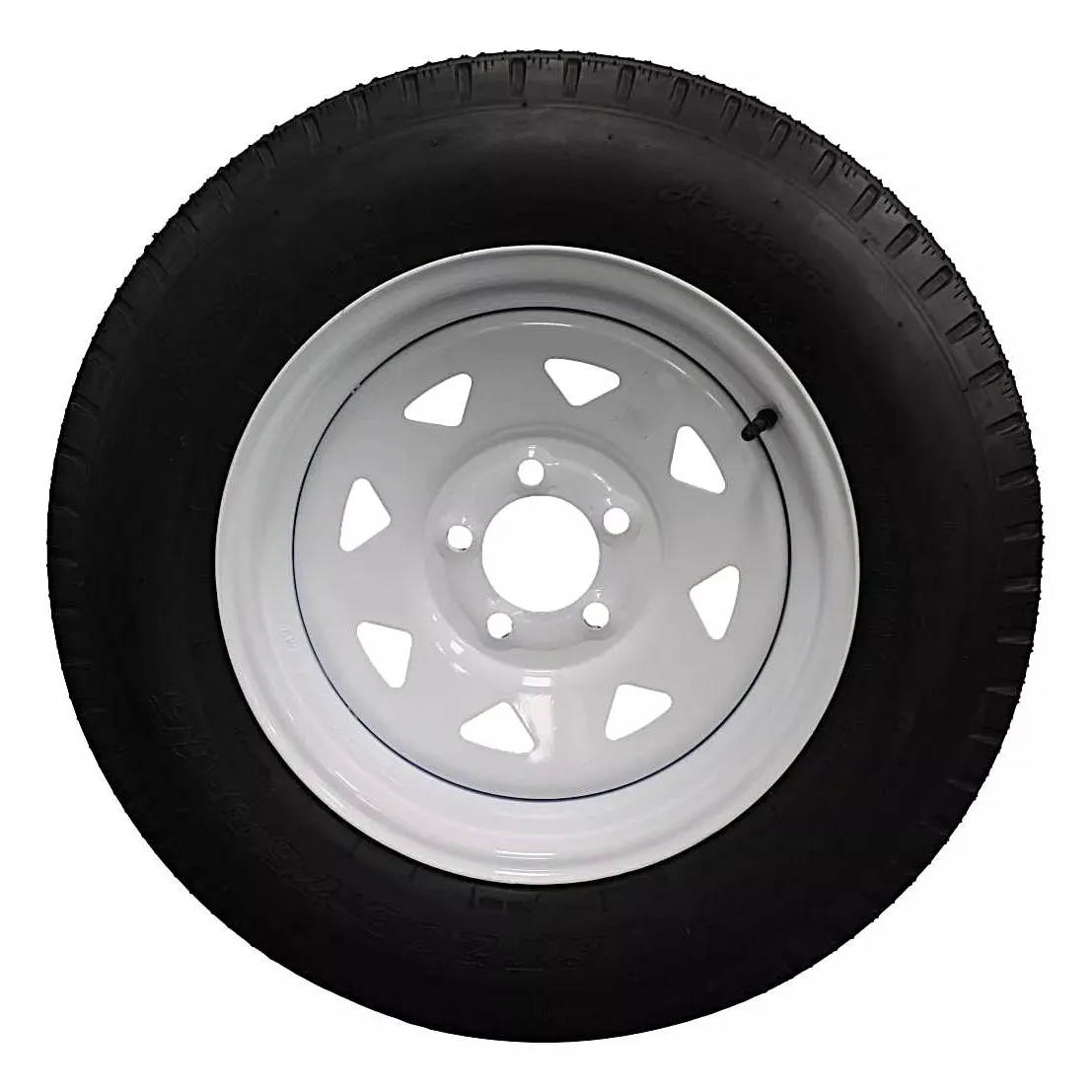 (Set of 4) Antego Tire and Wheel 205/75D15 Highway Terrain – 15.0-Inch Rim, 6-Ply-Ply Strength, Load 101.0, Speed M – Heavy-Duty Trailer Tire | A15604500116206ST20575D15-B4