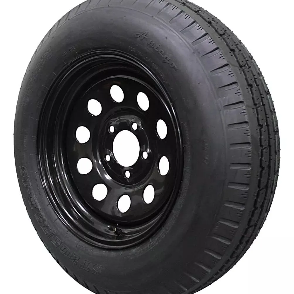 (Set of 4) Antego Tire and Wheel 205/75D15 Highway Terrain Trailer Tire & Wheel – 15.0-Inch Pre-Mounted Rim, 6-Ply-Ply Build, Perfect for Utility & Cargo Use | A15604510096206ST20575D15-B4 - Image 2