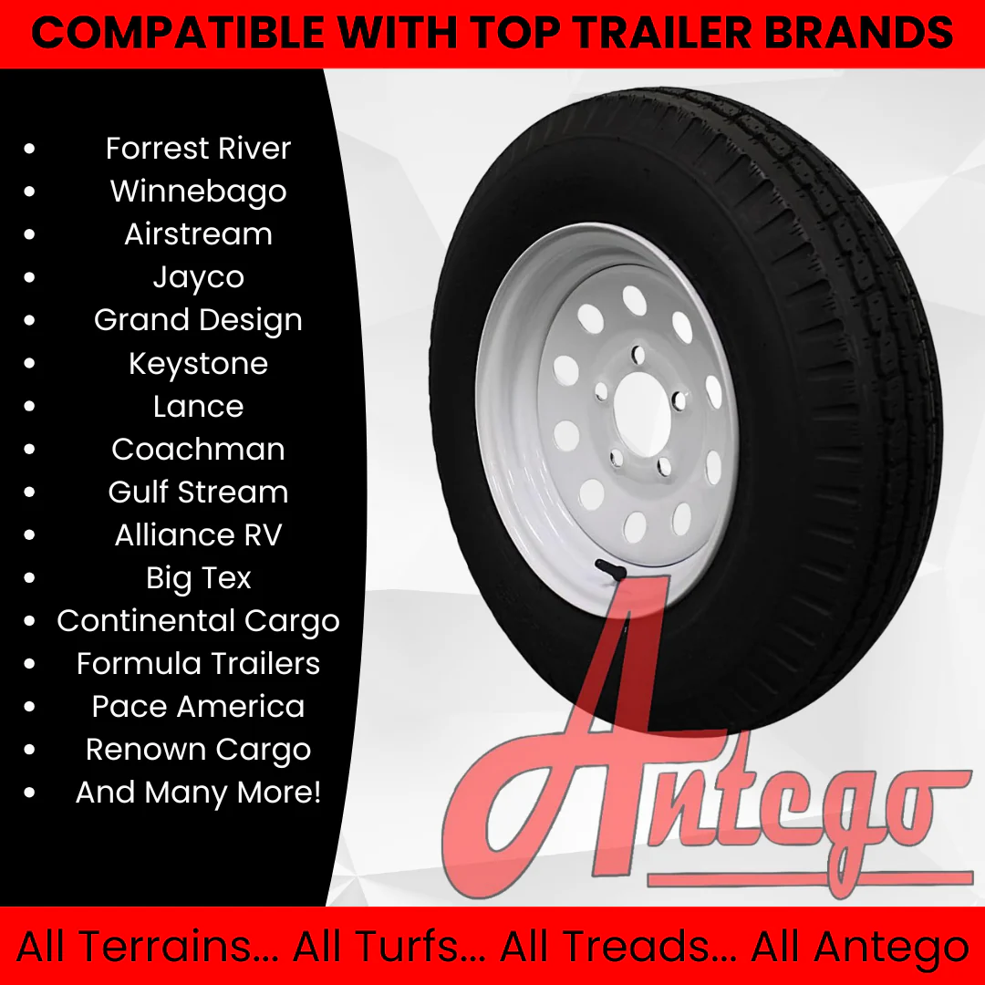 (Single Assembly) Antego Tire and Wheel 175/80D13 Trailer Tire – Reinforced 6-Ply-Ply Design, 13.0-Inch Rim – Built for Long-Distance Hauling & Stability | A130454500116206ST17580D13 - Image 3