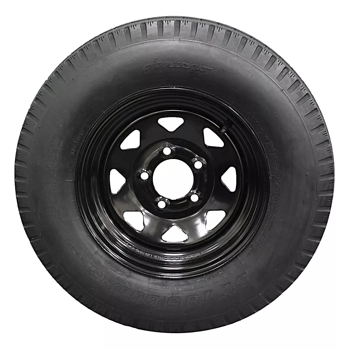 (Single Assembly) Antego Tire and Wheel 185/80D13 Highway Terrain Assembly – Optimized for High Load Performance, 13.0-Inch Rim, Load 94.0, Speed M | A130454510096206ST18580D13 - Image 2