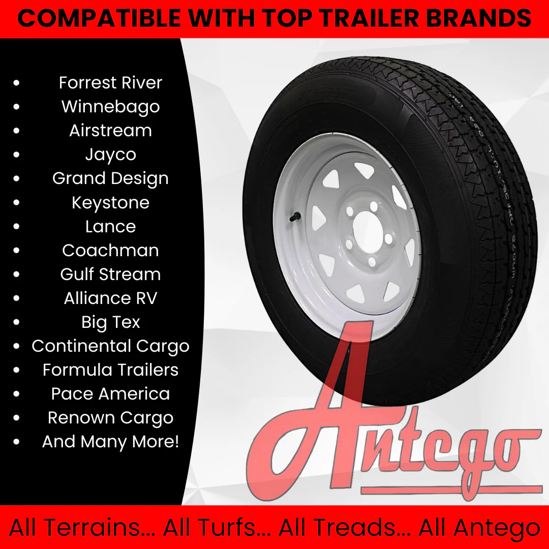(Single Assembly) Antego Tire and Wheel 205/75R14 Highway Terrain Assembly – Optimized for High Load Performance, 14.0-Inch Rim, Load 105.0, Speed M | A140554020116108ST20575R14 - Image 3