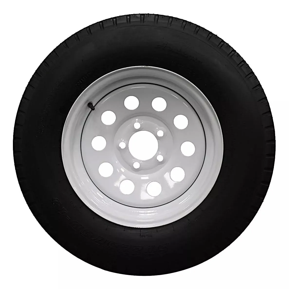 (Single Assembly) Antego Tire and Wheel 225/75D15 Highway Terrain Trailer Tire & Wheel – 15.0-Inch Pre-Mounted Rim, 8-Ply-Ply Build, Perfect for Utility & Cargo Use | A15604510116208ST22575D15