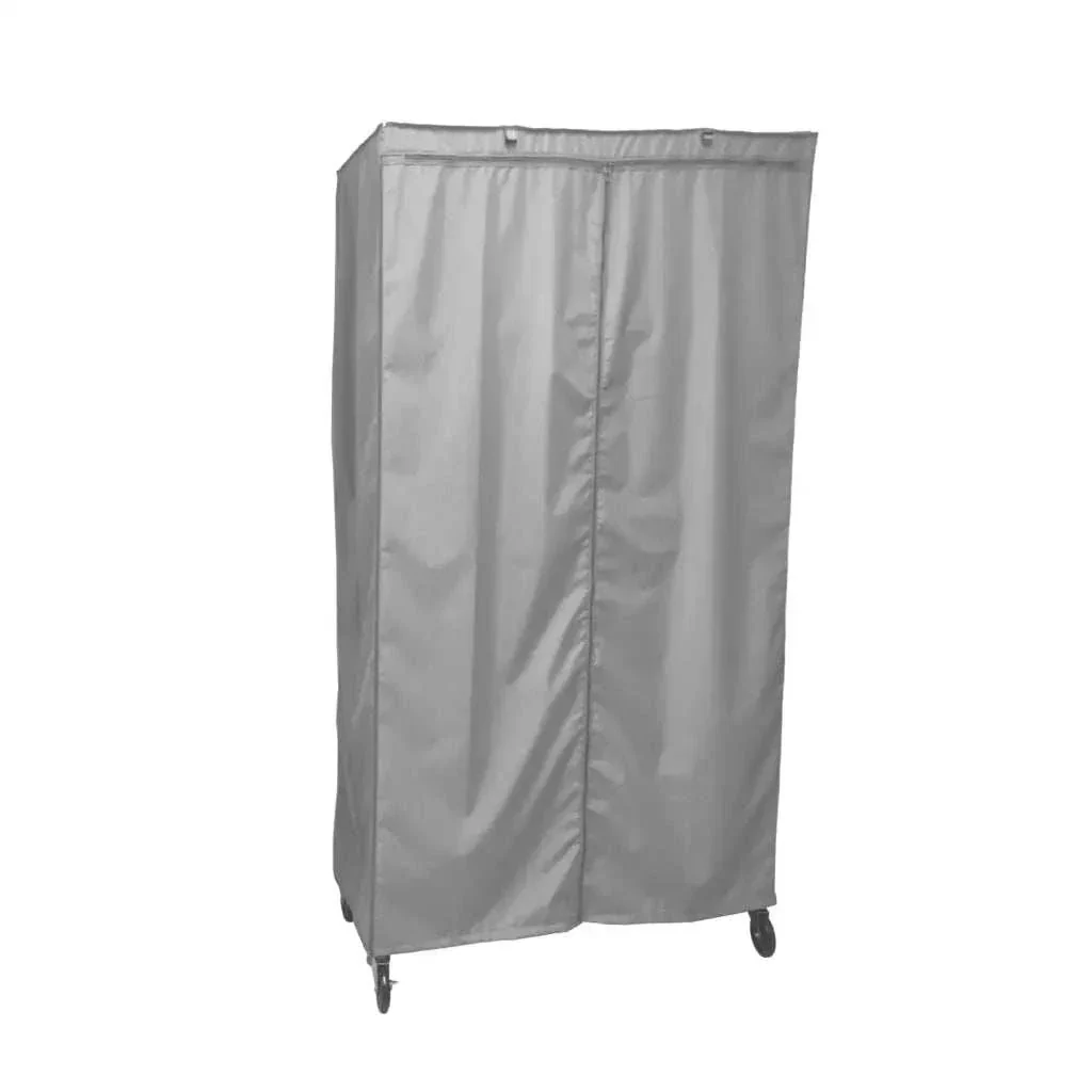 Storage Shelving Unit Cover, fits racks 30"W x 14"D x 62"H in Grey