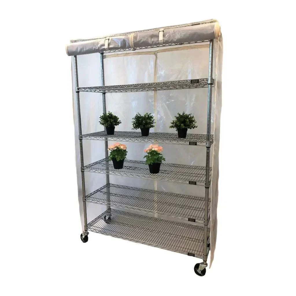 Storage Shelving Unit Cover, fits racks 36"W x 14"D x 54"H all see through mesh PVC - Image 3