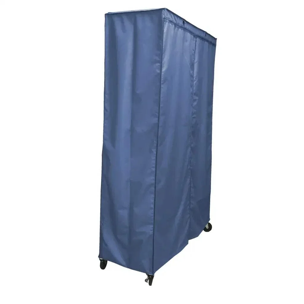 Storage Shelving Unit Cover, fits racks 36"W x 18"D x 72"H in Dusty Blue - Image 2