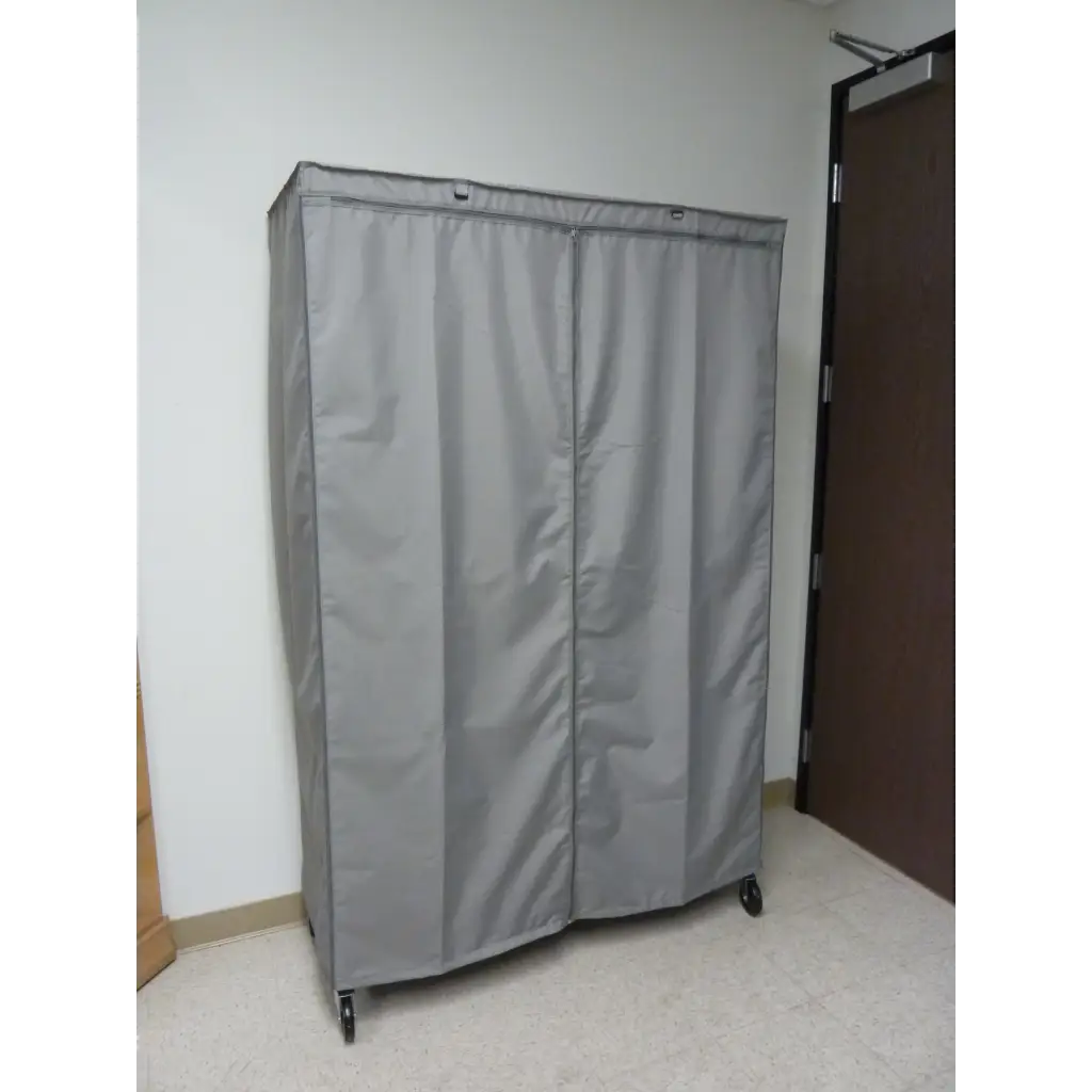 Storage Shelving Unit Cover, fits racks 60"W x 18"D x 72"H in Grey - Image 4