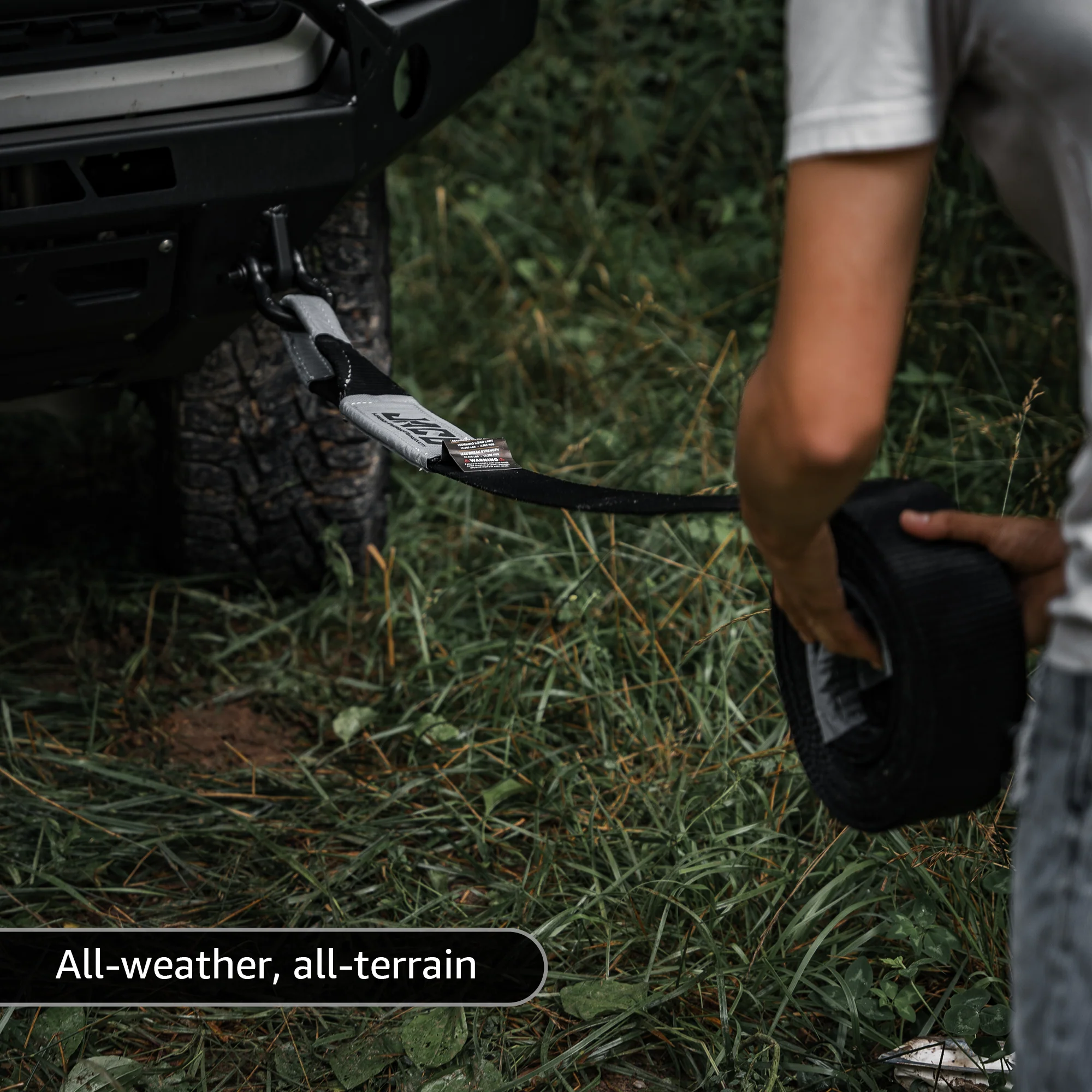 TowPro™ 3" Recovery Tow Strap | Off Road 4x4 Towing Rope (31,542 lbs) - Image 5