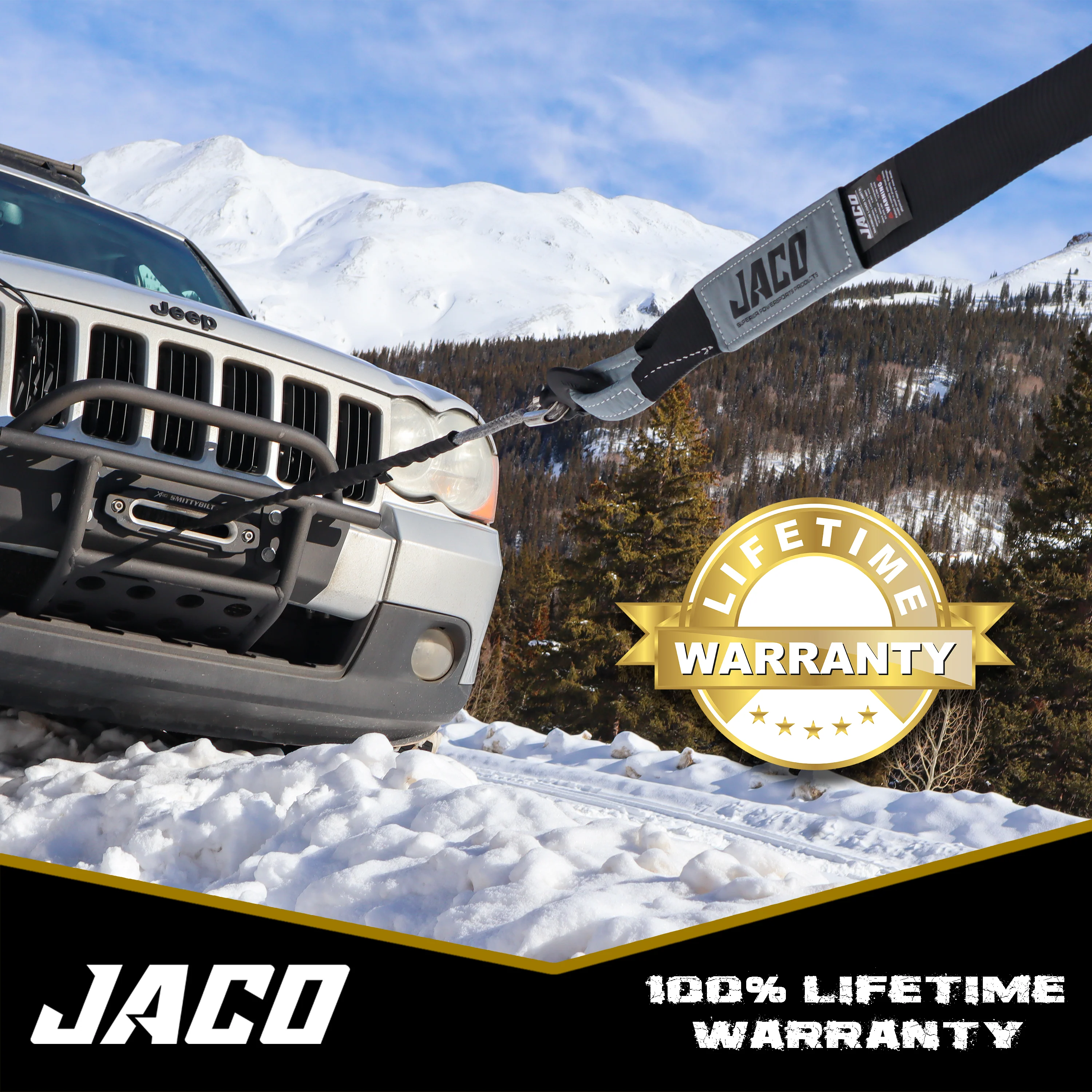 TowPro™ 3" Recovery Tow Strap | Off Road 4x4 Towing Rope (31,542 lbs) - Image 7