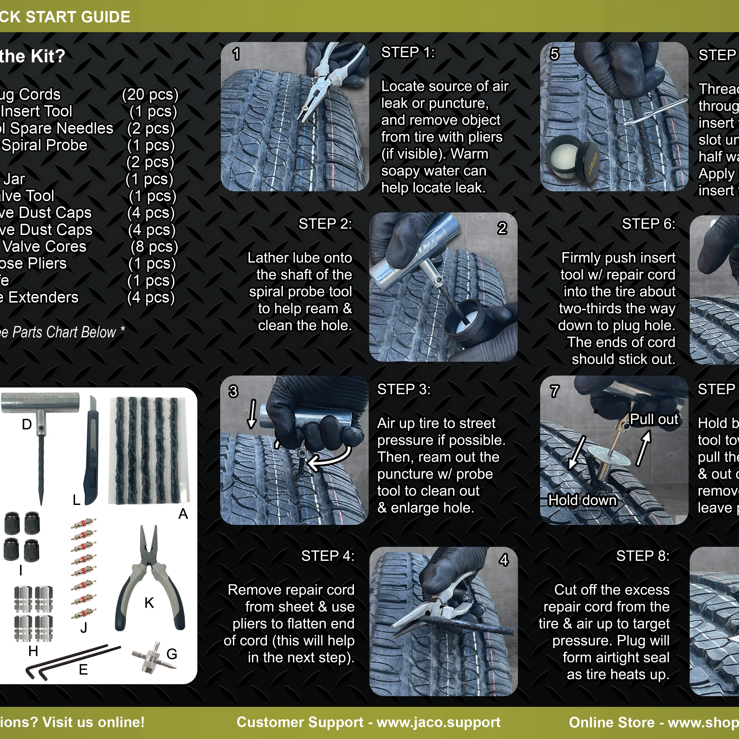 TRX-50 Heavy Duty Tire Repair Kit (50 pcs) - Image 11